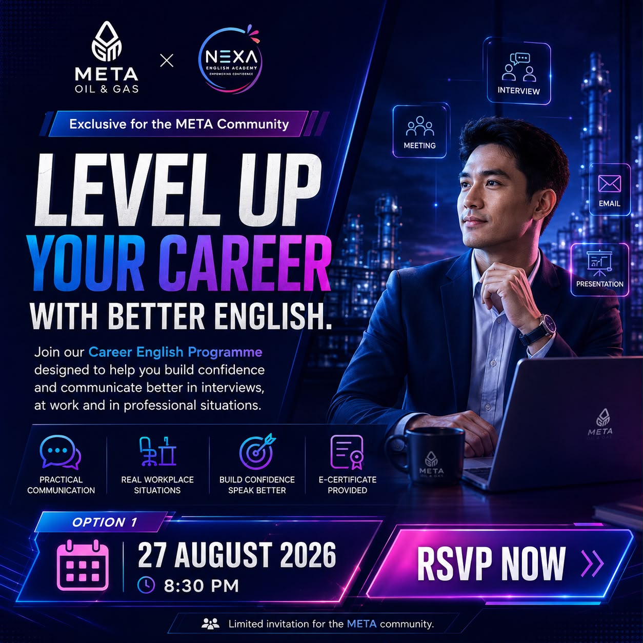 META Oil & Gas x NEXA Career English Programme Introduction Session